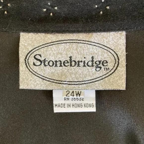 Vintage Suede Black Western Silver Oversized Shacket Button Down Jacket - Picture 5 of 7